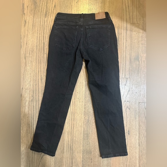 Madwell The Mid-Rise Perfect Vintage Jean-Clean Black Wash-Size 27 - Picture 8 of 12